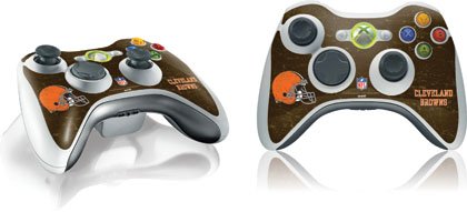 Skinit Cleveland Browns Microsoft Xbox 360 Wireless Controller Distressed Skin (1 controller skin)