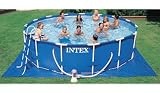 Intex 24-Foot by 52-Inch Family Size Round Metal Frame Pool Set