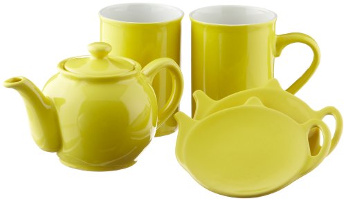 "Price and Kensington 5-Piece Teapot Gift Set, Bright Yellow" "Price and Kensington 5-Piece Teapot Gift Set, Bright Yellow"