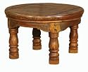 Granary Round Coffee Table Rustic Wooden Furniture
