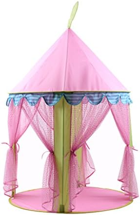 Wantdo Girl's and Boy's Princess Castle Play Tent Indoor / Outdoor(3.43*4.62 In,pink)