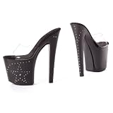 Women's Sexy Shoes High Platform Rhinestone Star 8 Inch Heel Gothic Punk