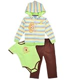 Carter's Watch the Wear Go Bananas 3-Piece Outfit (Sizes 12M - 24M) - lime/brown, 18 months