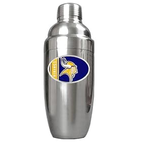 Minnesota Vikings NFL Stainless Steel Cocktail Shaker by Great American Products