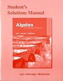 Student's solutions manual : Algebra for college students, eighth edition