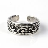 STERLING SILVER TOE RING - 6mm Shooting Star