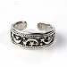 STERLING SILVER TOE RING - 6mm Shooting Star