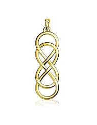 Medium Double Infinity Symbol Charm, Best Friends Forever Charm, Sisters Charm, 6.5mm x 19.5mm
