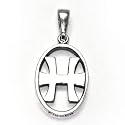 Pisces GEB Pendant (2/20 - 3/21). Egyptian Astrology. Zodiac of Dendra. Sterling Silver