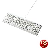 ELECOM USB�t���L�[�{�[�h TK-U08FYLG