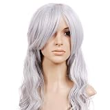 Silver Grey Long Curly Anime Cosplay Costume Wig