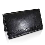 2010 up Camaro Black Leather Checkbook Cover