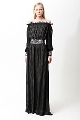 Beaded Applique Lace Crystal Crystals Grecian Chiffon/Taffeta/Tulle Evening Dress 