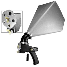 Pro-Grade Air Texture Spray Gun - Large 1-3 4 Gal Hopper with 'Dial-a-Size' Gun by RT (Royal Tint)