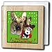 Sandy Mertens Christmas Dog Designs - Christmas German Shepherd and Friend - Tile Napkin Holders