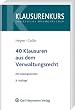 40 Klausuren aus dem Verwaltungsrecht