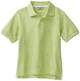 Kitestrings Boys 2-7 Little Embroidered Golf Motif Pique Polo, Green, 6