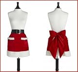 Jessie Steele Mrs Claus Half Holiday Hostess Christmas Apron Limited Edition only 400