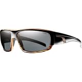 Smith Optics Terrace Premium Lifestyle Polarized Designer Sunglasses/Eyewear - Black Amber Split/Gray / Size 61-15-125