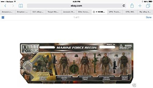 Elite Force Marine Force Recon 1/18 scale Set of 5 Figures