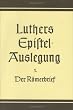 D. Martin Luthers Epistelauslegung: Der Römerbrief. (Bd. 1): Bd. 1 (Wackernagel,Altindische Grammatik)