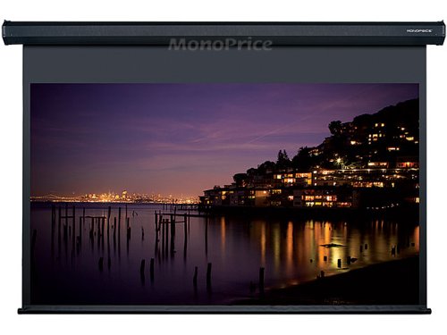 Monoprice Motorized Projection Screen w/ RF Remote - Matte White Fabric (106 inch, 16:9)