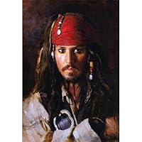 Johnny Depp Pirates Caribbean POSTER carribbean RARE