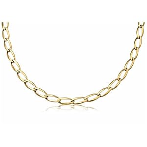 Yellow Gold Oval Link Fashion Chain