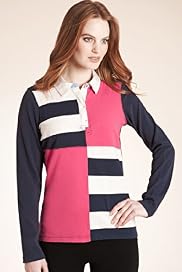 Pure Cotton Striped Rugby Shirt