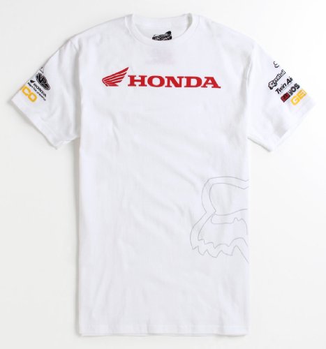 Fox Mens Honda Racing Team Tee - White X Lrg Size