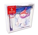 The Christmas Factory 6 Handcrafted Snowman Christmas Cards