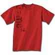 Albert Einstein E=MC2 Equation Adult Red T-shirt Tee Shirt