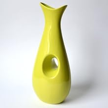 Contemporary Plump Vase Green 30 cm