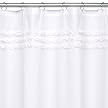 Simply Shabby Chic Ruffle Shower Curtain - White (72x72")