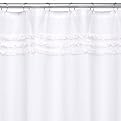 Simply Shabby Chic Ruffle Shower Curtain - White (72x72")