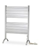 Warmrails Alexandria Freestanding Flat Panel Electric Towel Warmer, Chrome