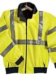 Big Mens District Safety Jacket with Reflective Tape by TR Gold (Big & Tall and Regular Sizes)