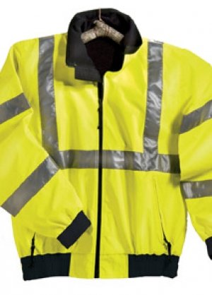 Big Mens District Safety Jacket with Reflective Tape by TR Gold  (Big & Tall and Regular Sizes)