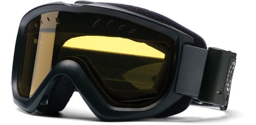 Smith Snow Turbo Option OTG Black Yellow Dual Airflow AFC Lens with Extra Clear AFC Lens Goggle