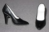 Candi 16 Inch Fashion Doll Shoes Black Leather Fit Ellowyne, Tyler