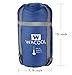 WACOOL Hooded Envelope Sleeping Bag, Extra Large 90 x 32in, Comfort Temperature Range of 23-54°F. Great for 3 Season and Cool Cold Weather. With Compression Sack. Free Inflatable Pillow Included.