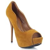 Qupid Neutral-35 Peep-Toe Pumps