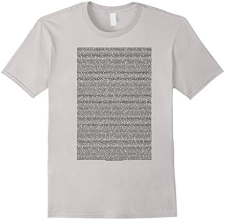 Men's B.M Script 2016 T-shirt Medium Silver