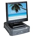 3M Adjustable Monitor Stand MS101, 13.5 inches x 14.5 inches x 4.6 inches, Charcoal Grey