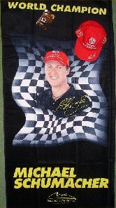 FERRARI MICHAEL SCHUMACHER F1 F 1 INKLUSIVE BASECAP CAP STRANDTUCH BADETUCH