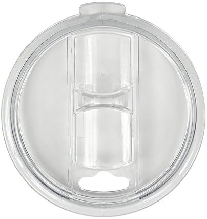 30 oz Spill and Splash Proof Resistant Tumbler Lid Compatible with Yeti Rambler RTIC Style Travel Tumbler Cups (Clear Closure)