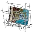 Alessi Blow Up Magazine Rack