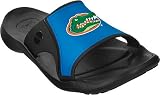 Crocs Men's ABF Collegiate Slide Florida Casual Shoes,Black/Sea Blue,10 M US