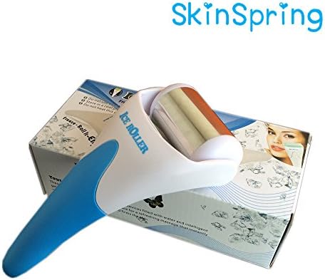 SkinSpring Derma Skin Ice Roller - Face, Eyes and Body Massage, Instinct Cool, Calm, and Smooth Skin After Usage (Stainless)