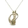 Loving Family&reg 14k Gold Pendant - Parents and Child